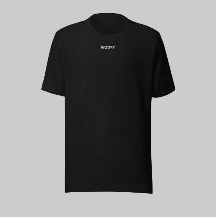 T-shirt Noir Unisexe Personnalisé avec portrait d’animal - Woofy